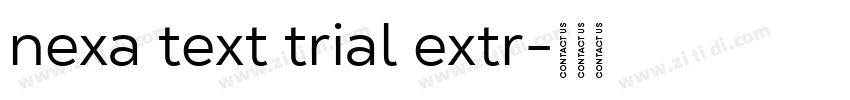 nexa text trial extr字体转换